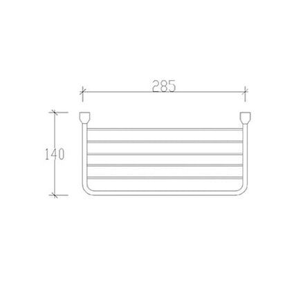 Ραφιέρα μπάνιου 74041 30x15 cm